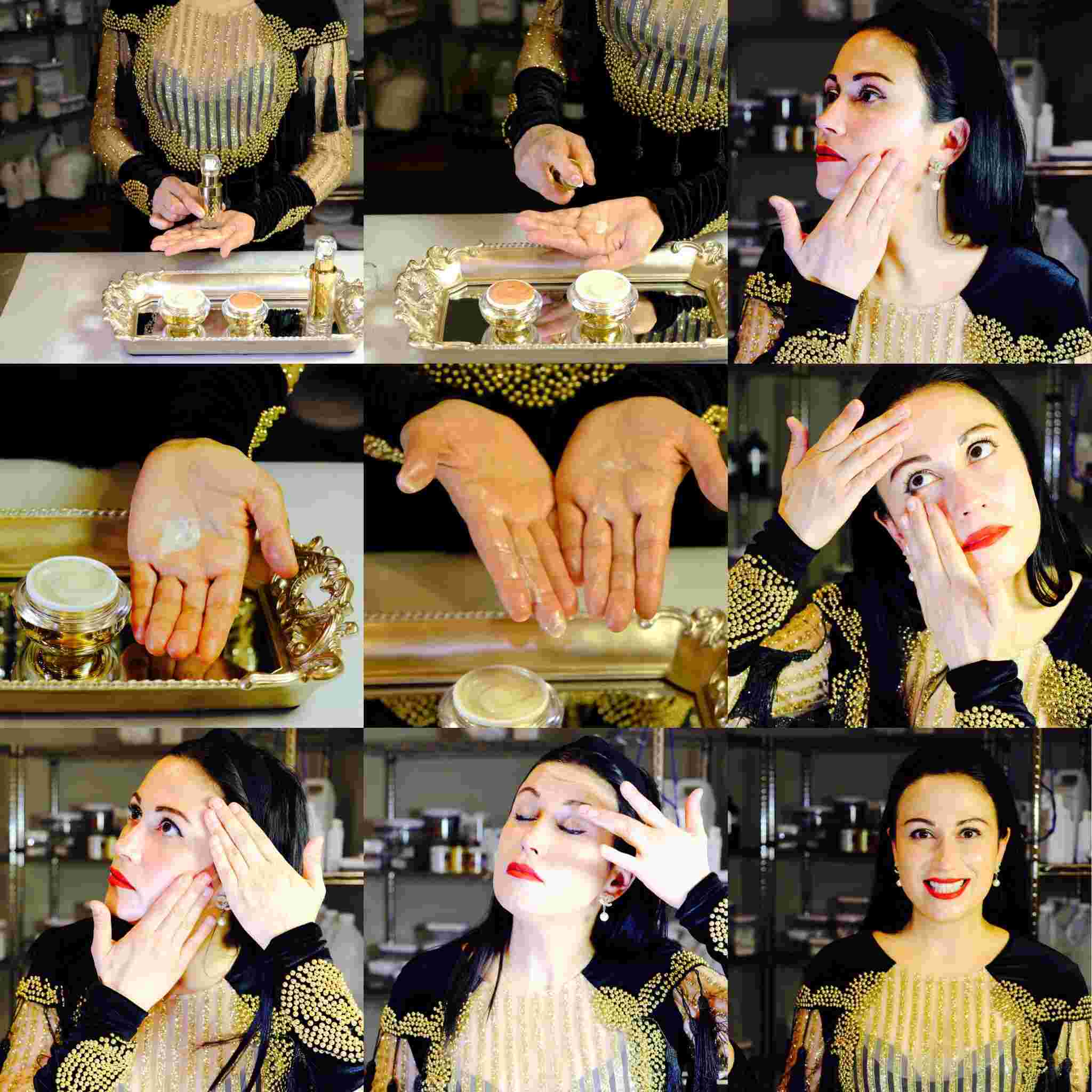 How to apply creams and serums