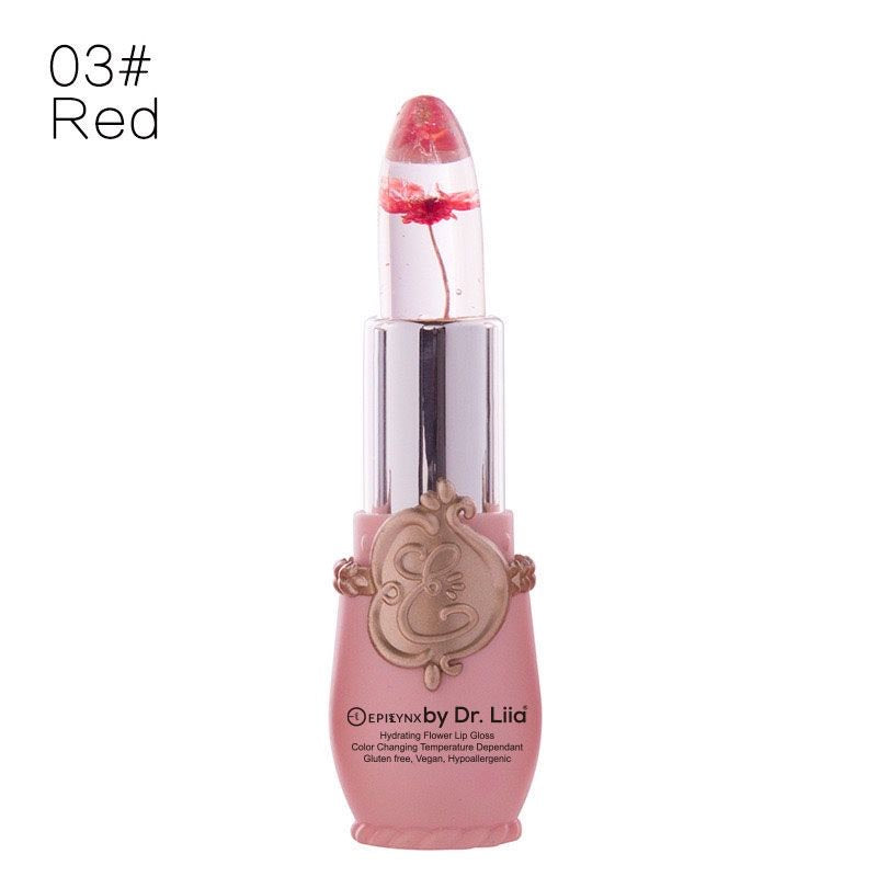 Color-Changing Flower Lip Gloss – Vegan, Gluten-Free, Hydrating Lip Balm