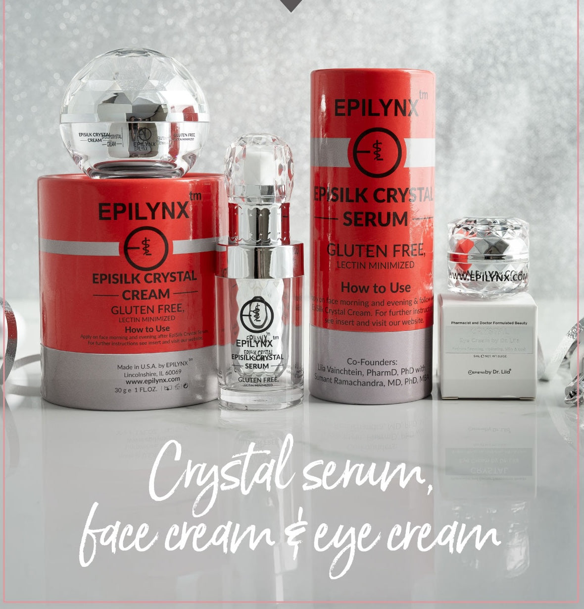 EpiLynx sparkly holiday vegan beauty set