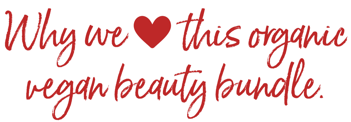 Organic Vegan Fall Beauty Bundle: Full-Sized Face Cream, Serum & Eye Cream!