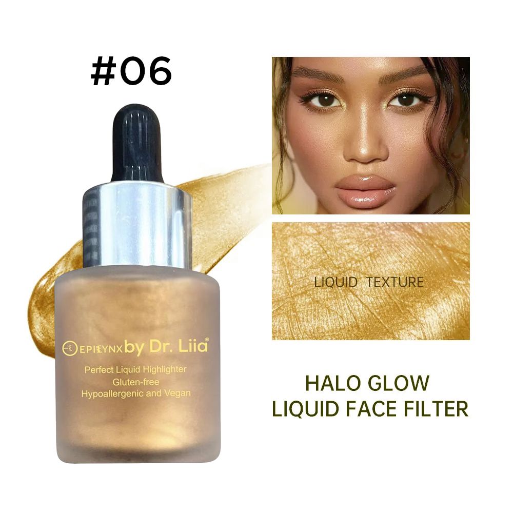 Perfect Liquid Highlighter Drops – Dewy, Luminous Glow (Vegan, Gluten-Free)