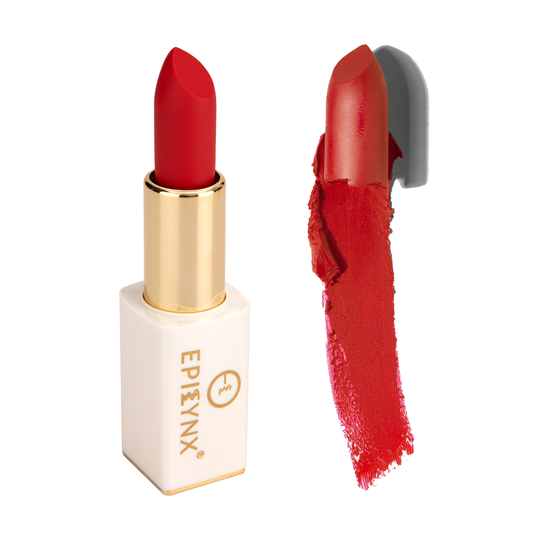 Gluten-Free, Hypoallergenic, Vegan, Matte Bright Red Lipstick - Intense Hydration