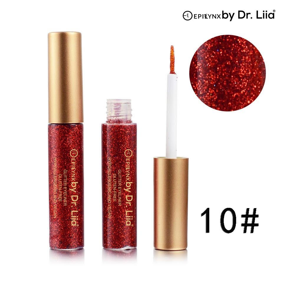 Gluten-Free, Vegan Glitter Red Eyeliner - For Shimmer & Shine in Your Eyes