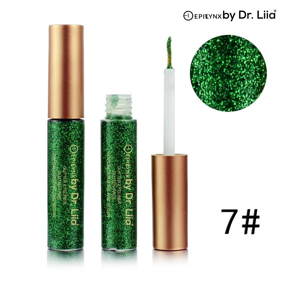 Gluten-Free, Vegan Glitter Green Eyeliner - For Shimmer & Shine in Your Eyes