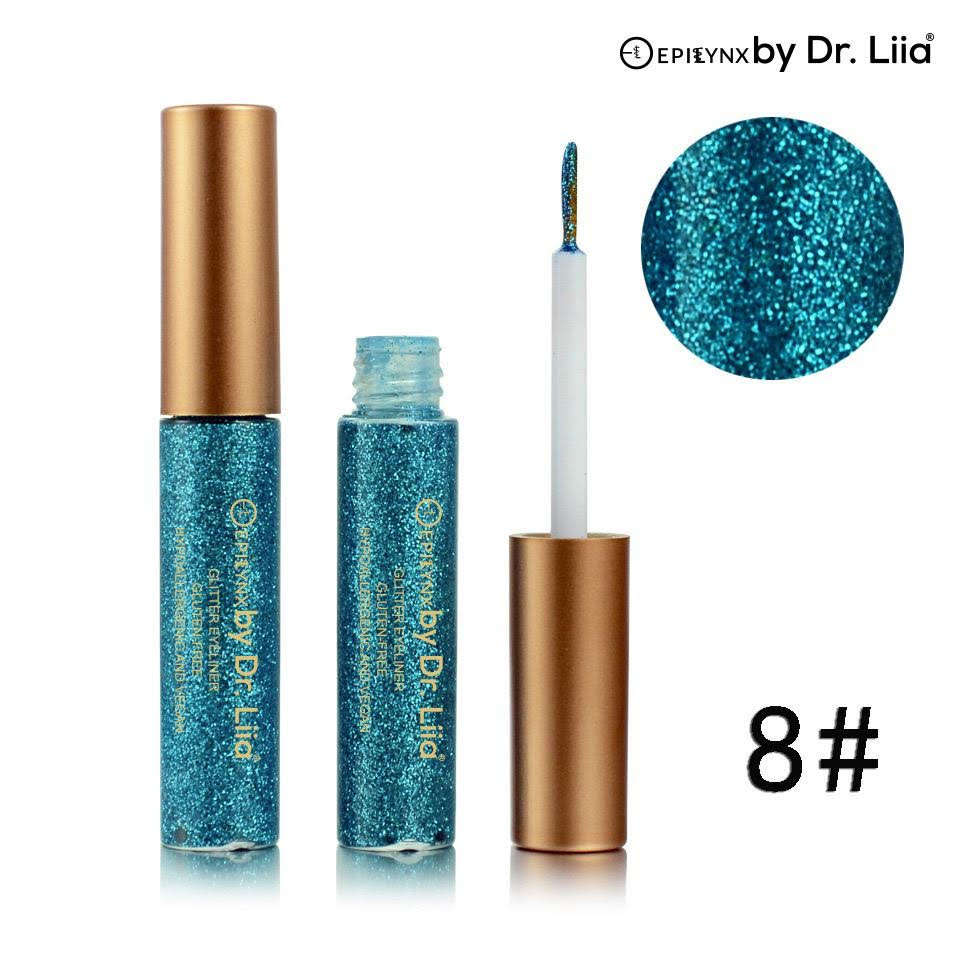 Gluten-Free, Vegan Glitter Blue Eyeliner - For Shimmer & Shine in Your Eyes
