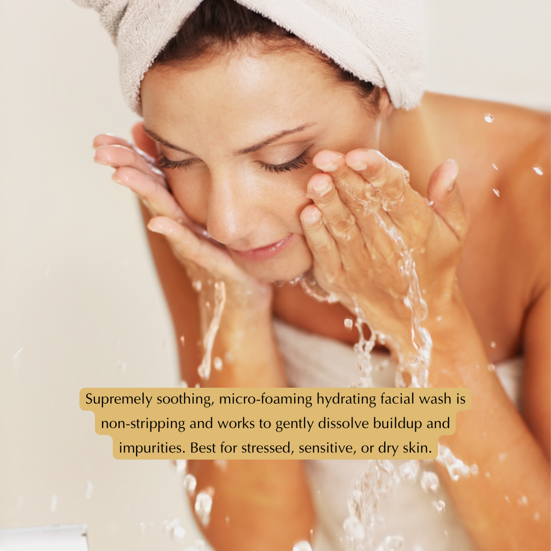 Gentle Hydrating Facial Cleanser ā Aloe, Cucumber & Antioxidants (Nut-Free, Gluten-Free, Vegan)