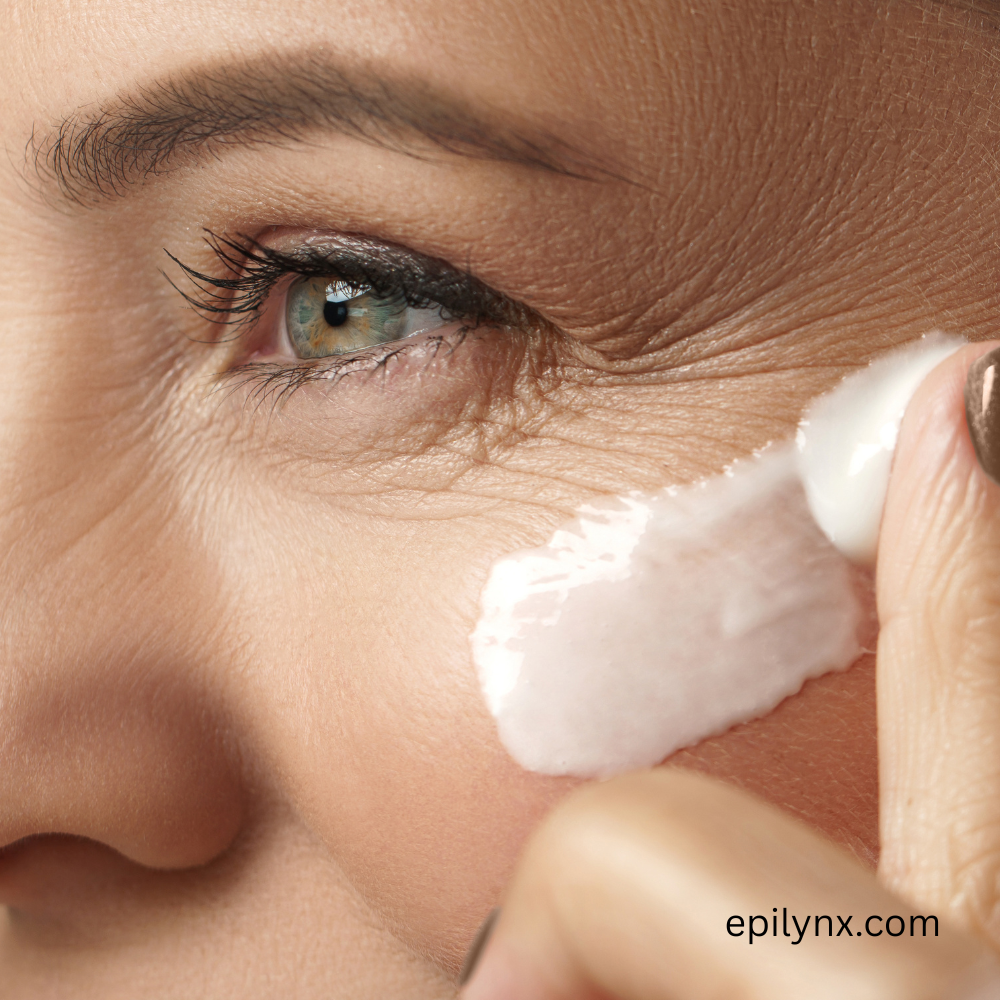 Gentle skincare routine for sensitive eye area
