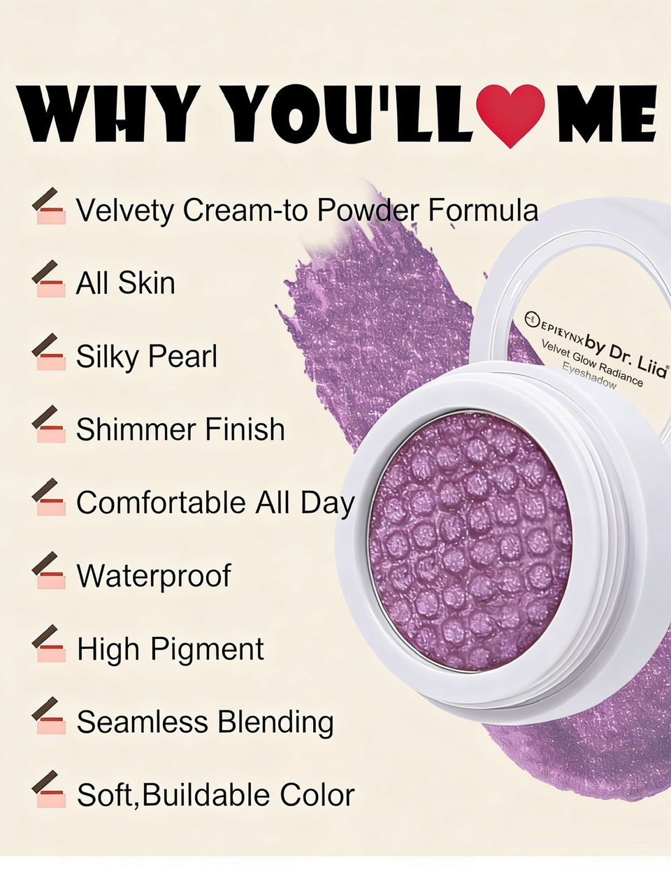 Velvet Glow Radiance Eyeshadow - Vegan, Gluten-Free, Nut-Free, Egg-Free