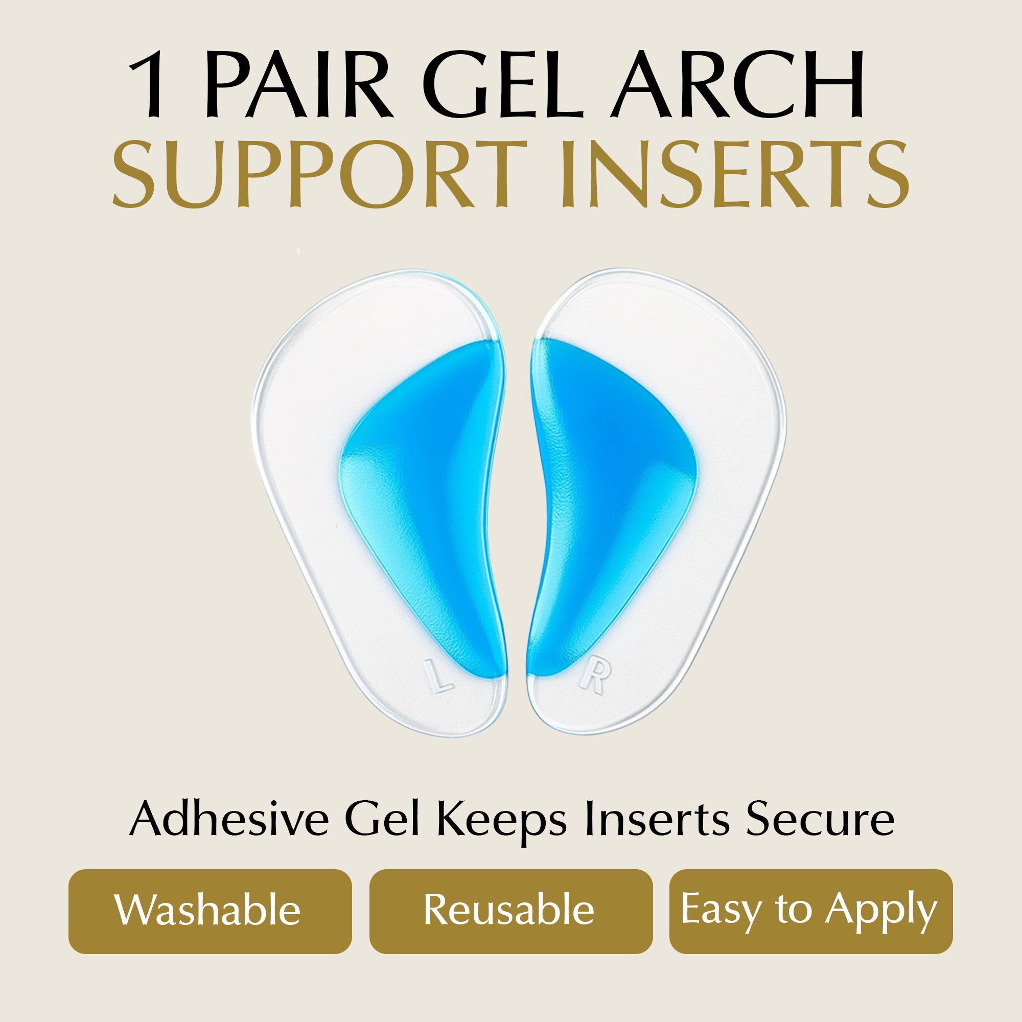 Arch Support Shoe Inserts for Adults & Kids