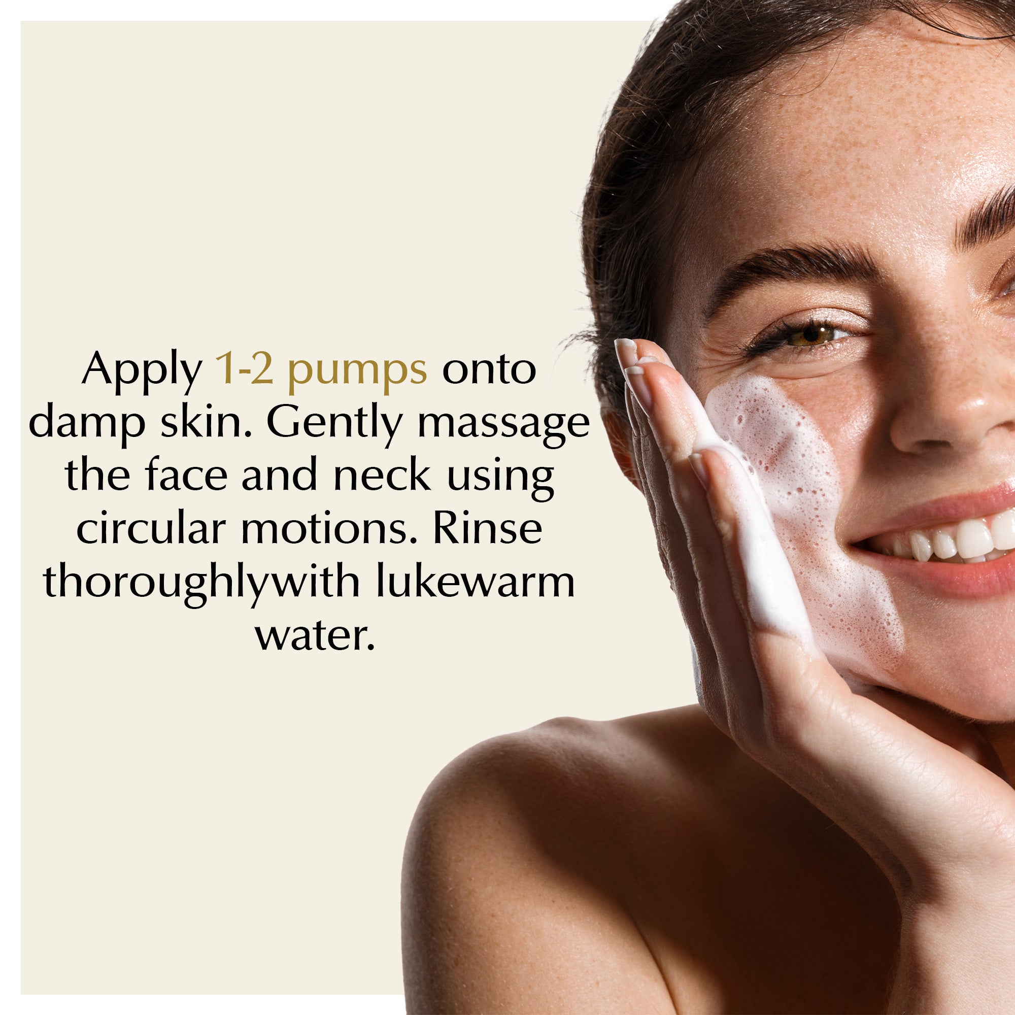 Gentle Foaming Facial Cleanser – Aloe, Apple & Ashwagandha for All Skin Types