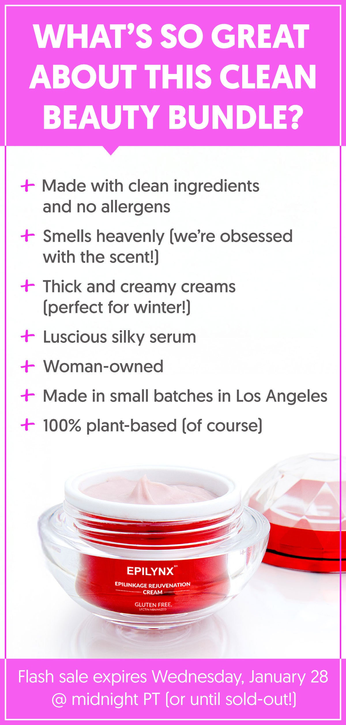 Vegan Organic Clean Beauty Bundle: Potent Serum, Restorative Face Cream & Brightening Eye Cream for a Fresh, Radiant Glow