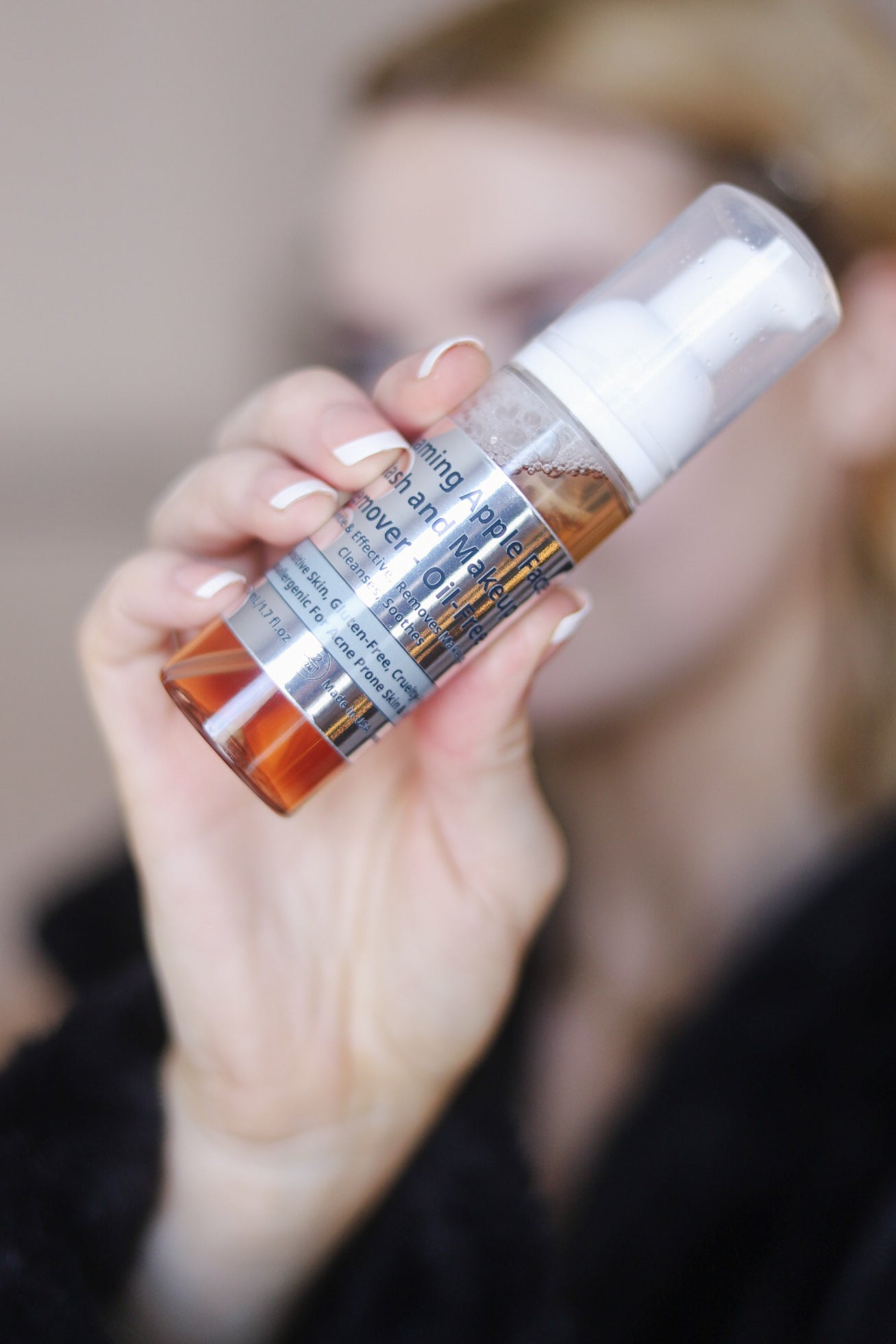 Gentle Foaming Facial Cleanser – Aloe, Apple & Ashwagandha for All Skin Types