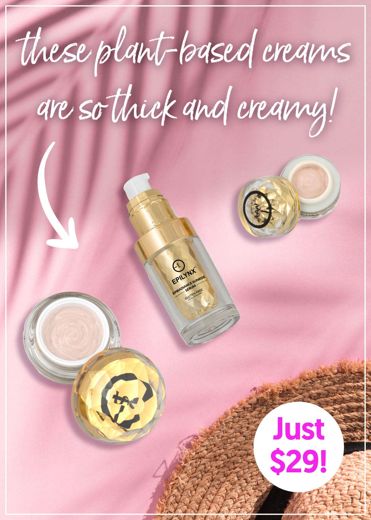 Beauty Bundle: Sunrise Serum, Sunrise Cream, and Sunrise Eye Cream (full-sized!)