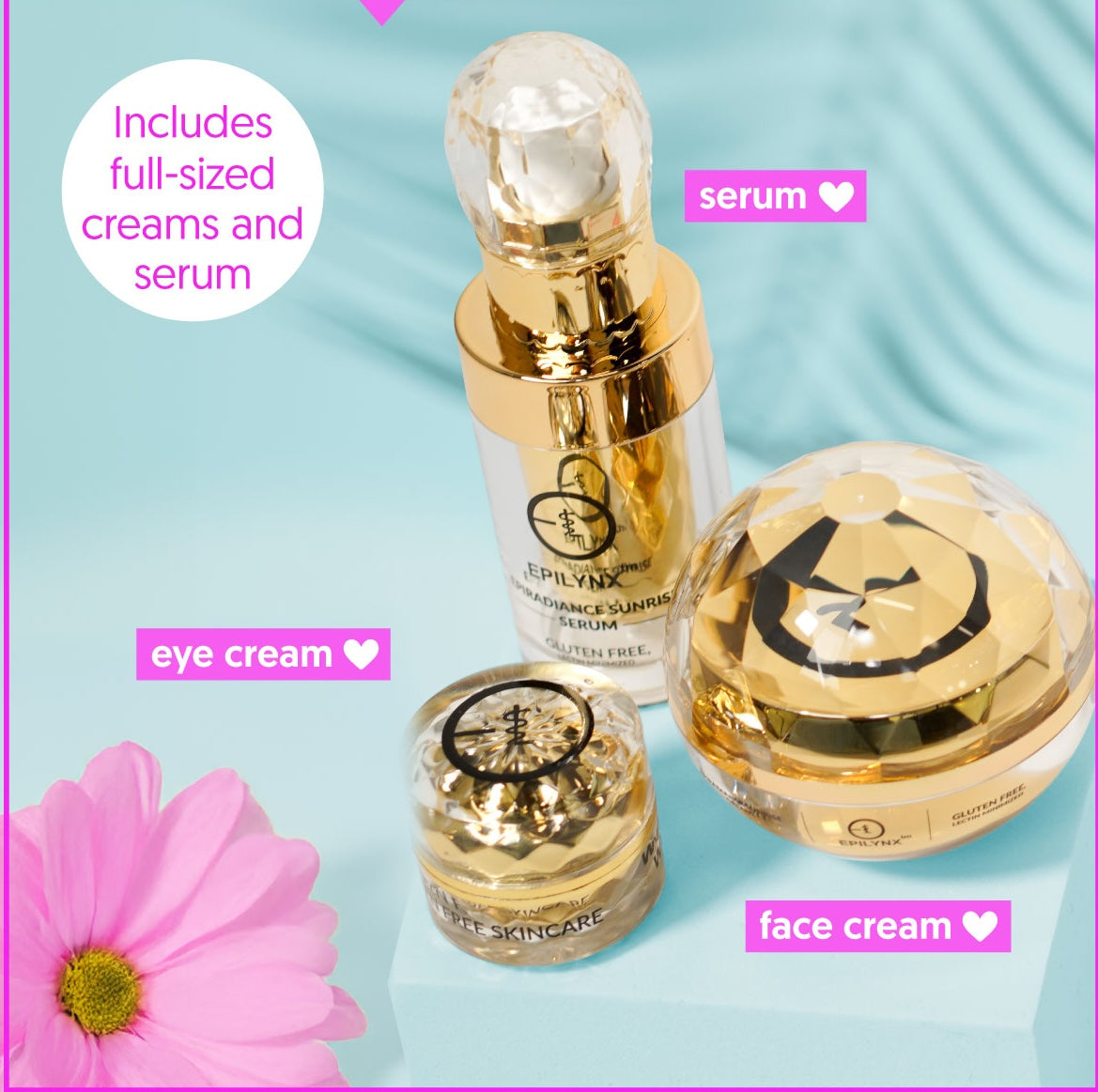 VegNews Beauty Bundle: Sunrise Serum, Sunrise Cream, and Sunrise Eye Cream (full-sized!)