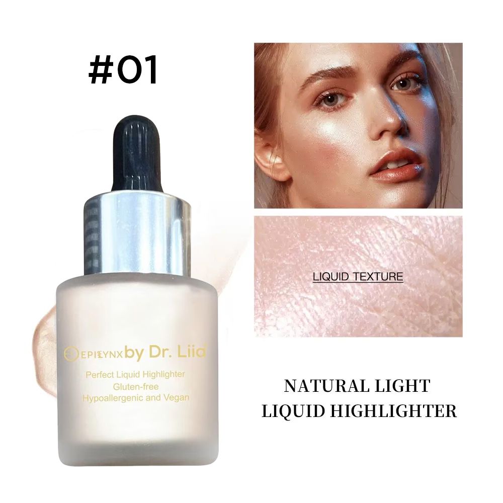 Perfect Liquid Highlighter Drops – Dewy, Luminous Glow (Vegan, Gluten-Free)