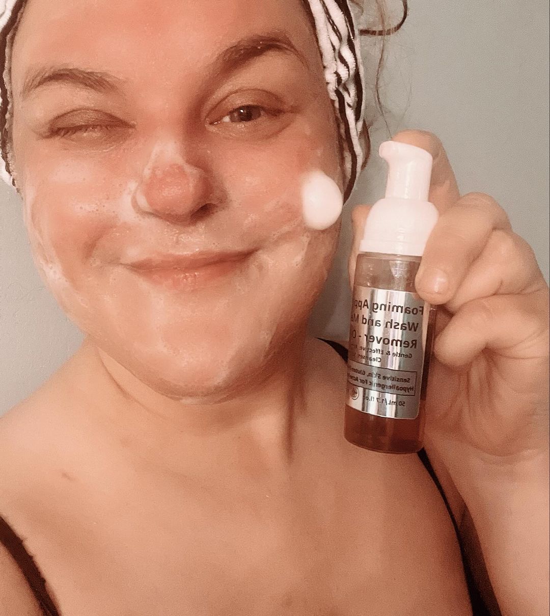 Foaming, Oil-Free Face Wash for Sensitive Skin - Safe for Eyelash Extensions