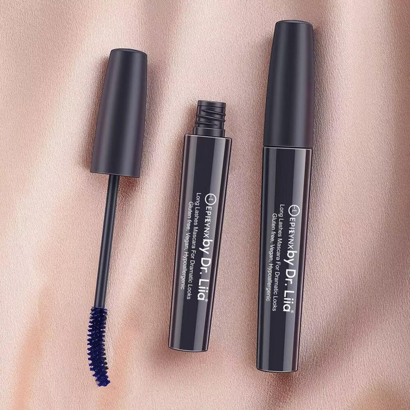 Long Lashes Mascara For Dramatic Looks - Carbon Black, Brown, Blue, Purple and Red Mascara