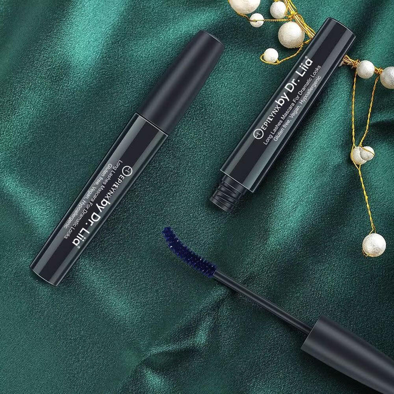 Long Lashes Mascara For Dramatic Looks - Carbon Black, Brown, Blue, Purple and Red Mascara