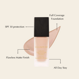 Healthy Skin Liquid Full Coverage Matte Makeup Foundation with SPF 30