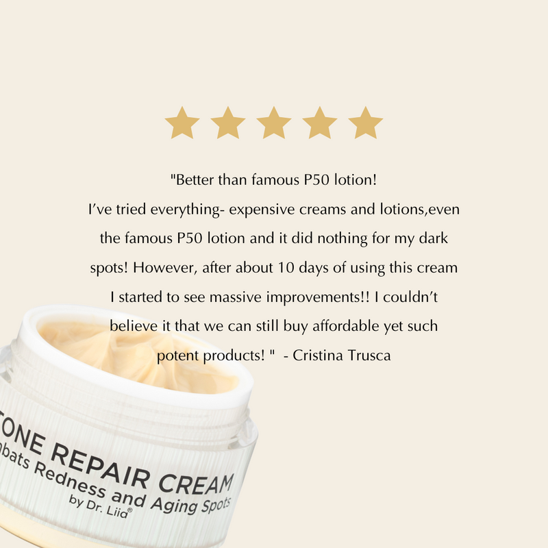 STARTER BEAUTY SET for DARK SPOTS: Skin Brightening Cream and Vitamin C Natural Face Moisturizer