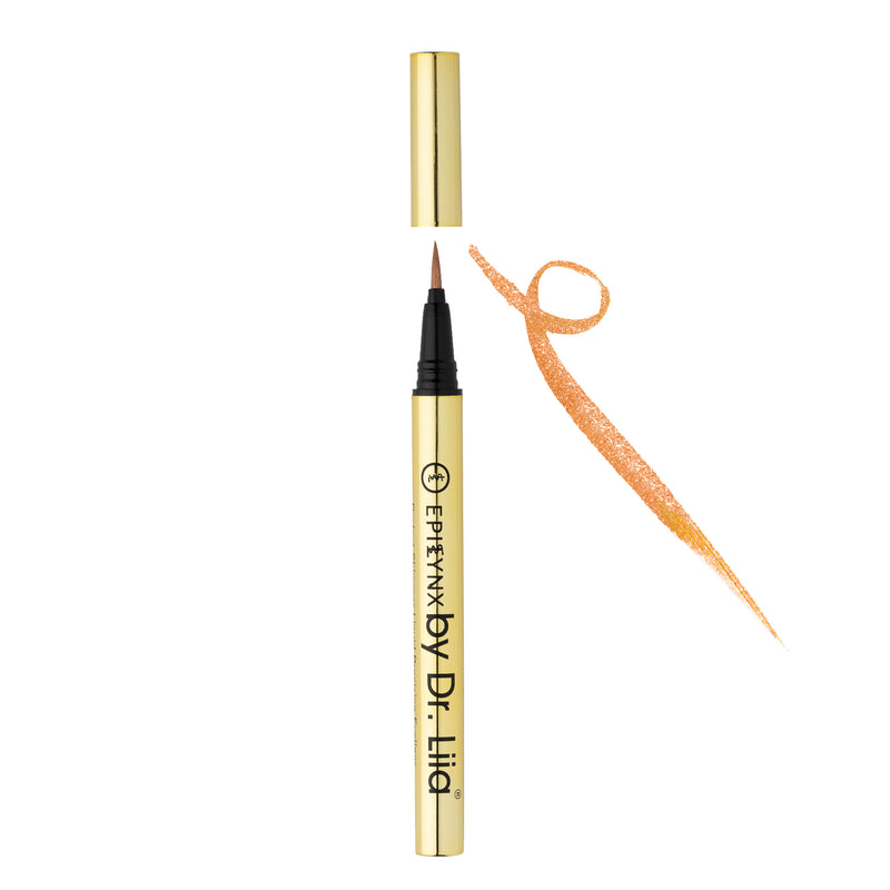 Epilynx by Dr. Liia Long Lasting Waterproof Liquid Eyeliner with Precision Tip Gluten and Allergen Free, Vegan Eyeliner Pencil 2ml Shimmer Black