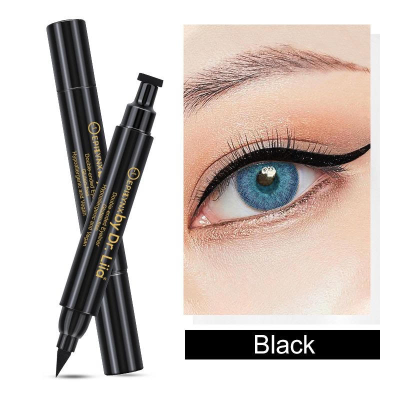 Gluten-Free, Vegan Double Ended Liquid Black Eyeliner for Smokey Eyes