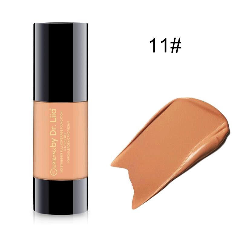 Natural-Looking Hypoallergenic Full Coverage Foundation - SPF