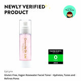 Gluten-Free, Hypoallergenic, Vegan Rosewater Facial Toner - Hydrates, Tones and Refines Pores