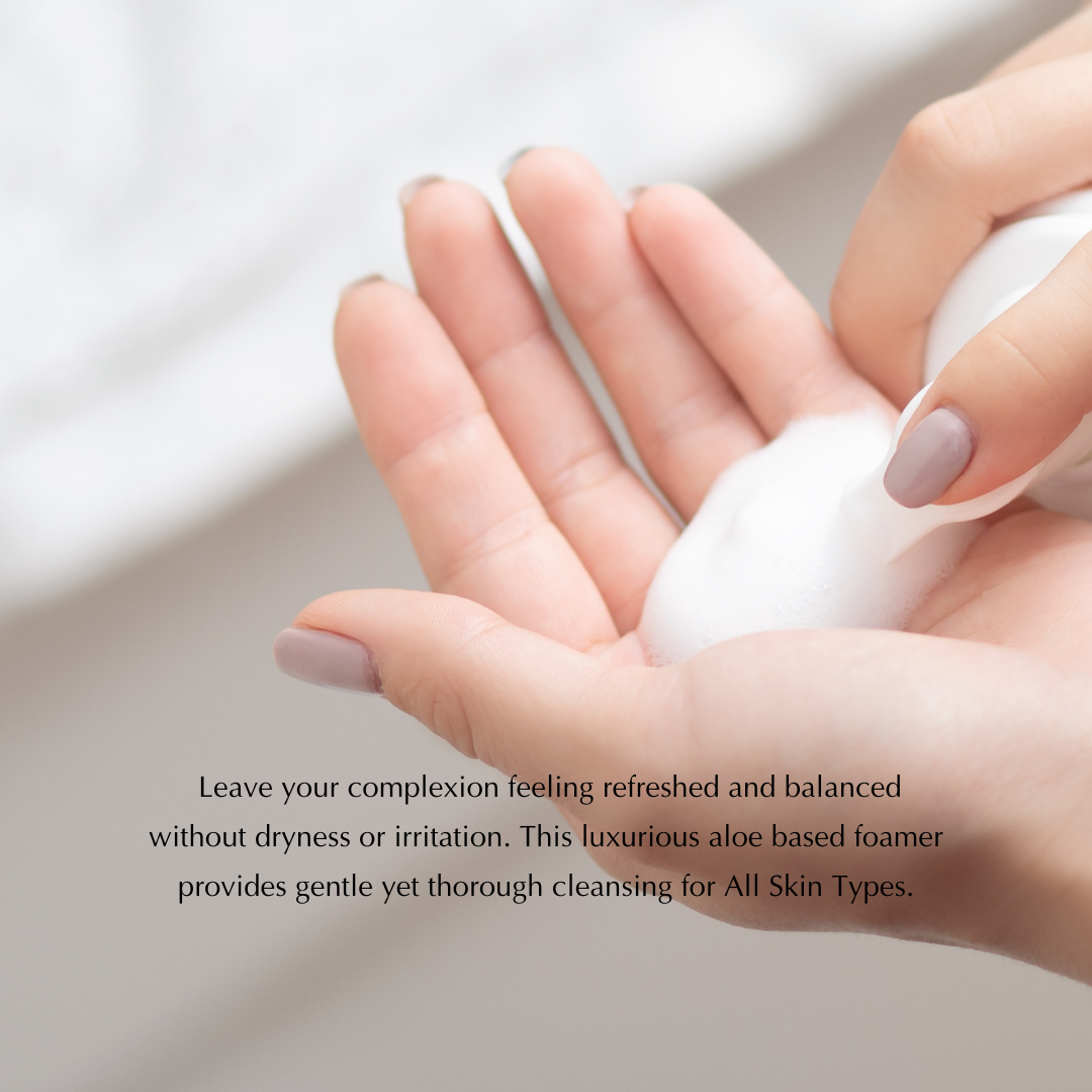 Foaming, Oil-Free Face Wash for Sensitive Skin - Safe for Eyelash Extensions